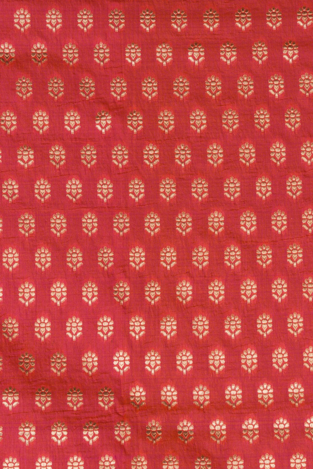 Image of Banarasi Katan Silk Fuchsia-Pink Saree